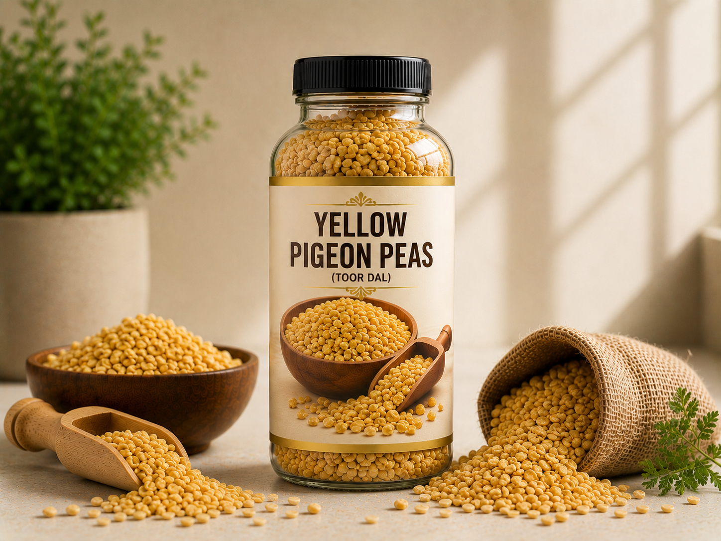 Yellow Pigeon Peas exported by Aurenta International Pvt. Ltd. from India